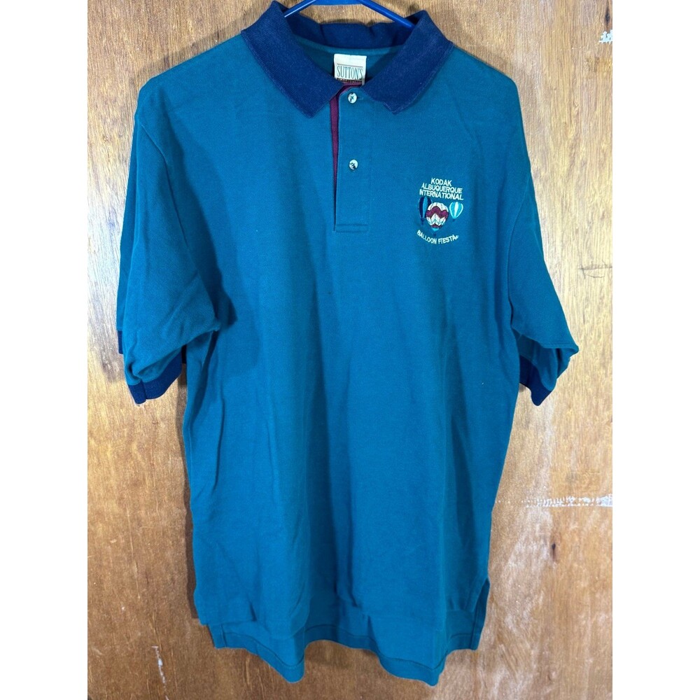 Vintage Albuquerque New Mexico International Balloon Fiesta Polo Shirt Large USA